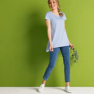 7/8 bielené džegíny, eco-friendly