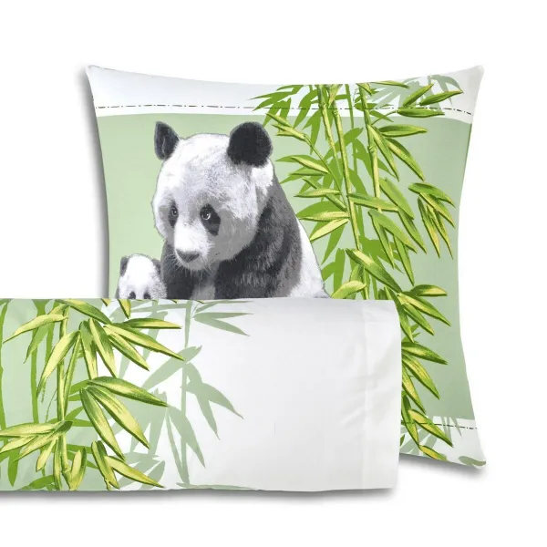 Posteľná bielizeň Panda s potlačou, polycoton