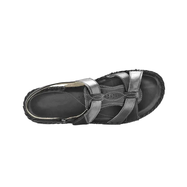 Kožené dvojfarebné pohodlné sandále