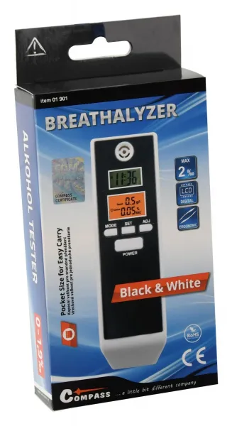 Alkohol tester Black/White digitálny