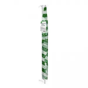 Slnečník plážový 230 cm, HAPPY GREEN, zelené pruhy