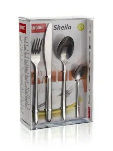 Banquet Sada nehrdzavejúcich príborov SHEILA, 24 ks