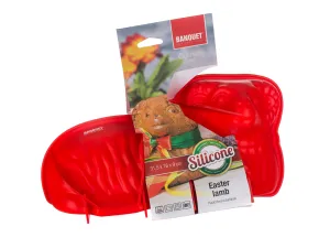 CULINARIA Banquet Forma silikónová Beránek červená, 30 x 16 x 9,5 cm