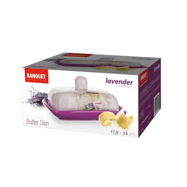 Maslienka keramická LAVENDER