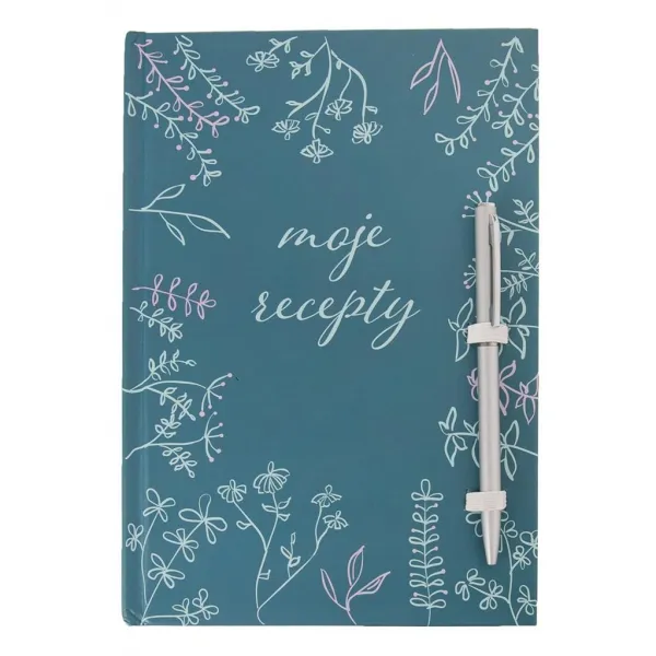 Kniha na recepty LÚKA s ceruzkou