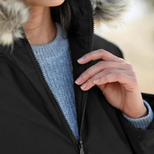Nepremokavá parka na zips, s odopínacou kapucňou
