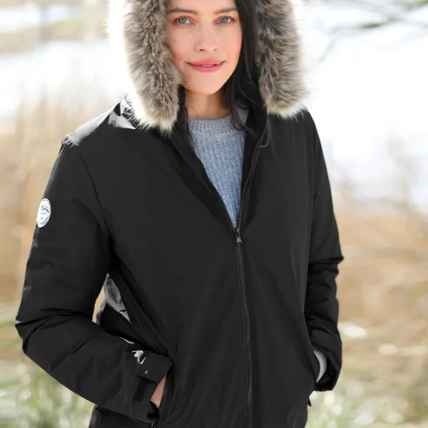 Nepremokavá parka na zips, s odopínacou kapucňou
