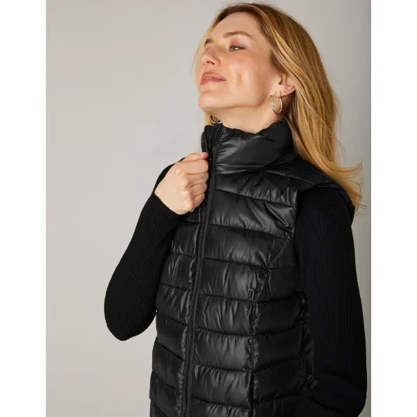Nepremokavá prešívaná vesta na zips