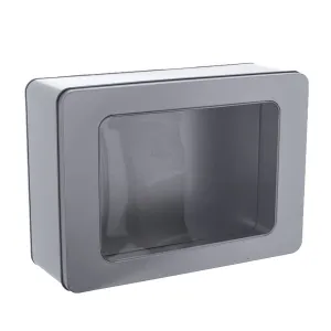 Dóza plechová hranatá WINDOW