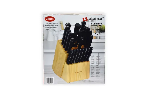 Súprava nožov v bloku Alpina