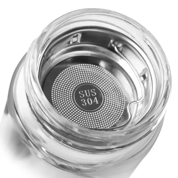 Fľaša sklo / bambus 0,5 l