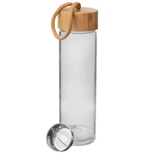 Fľaša sklo / bambus 0,5 l