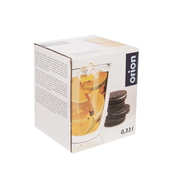 Poháre dvojstenné sklo 330 ml