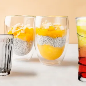 Poháre dvojstenné sklo 330 ml