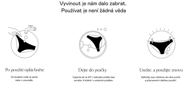 Menštruačné nohavičky Snuggs - silná menštruácia