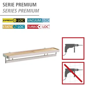 Závesná polička s lištou Wenko
