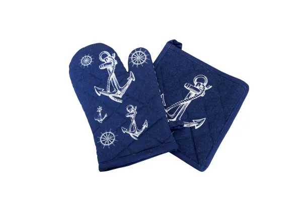 Chňapka s magnetom a podložkou NAVY tmavo modrá