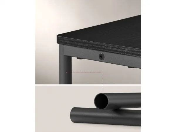 SONGMICS Odkládací stolek s USB Vasagle Jinad černý