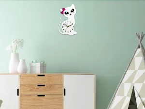 ModernClock Nástěnné hodiny Caty 33 cm bílé