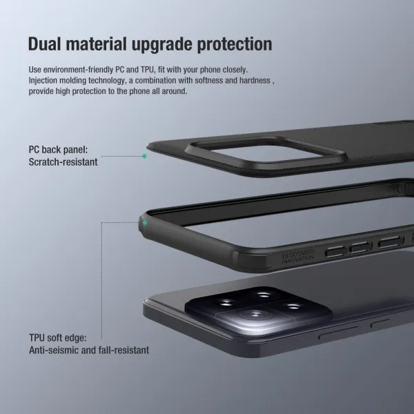 NoName Nillkin Super Frosted PRO Zadní Kryt pro Xiaomi 14 Black