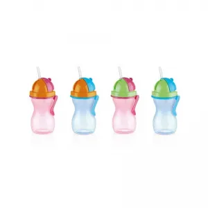 TESCOMA detská fľaša so slamkou BAMBINI 300 ml, zelená, modrá