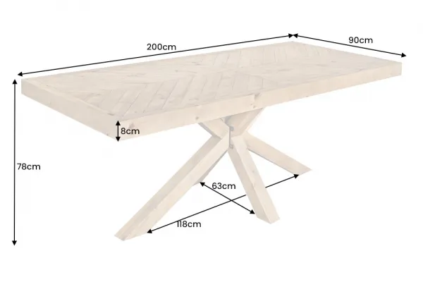 Jedálenský stôl NAUPLIOS Dekorhome 160 cm