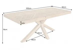 Jedálenský stôl NAUPLIOS Dekorhome 160 cm