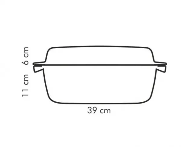 Tescoma PREMIUM pekáč s poklopom 39 x 22 cm