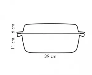 Tescoma PREMIUM pekáč s poklopom 39 x 22 cm
