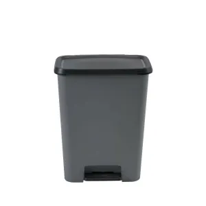 Kôš Curver® COMPATTA BIN, 50 lit., 29.4x49.6x62 cm, čierny/sivý, na odpad