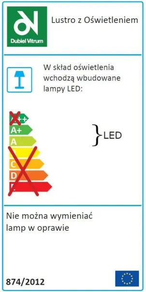 OLSEN SPA - Zrkadlo s LED osvetlením MULCENT - Rozmery zrkadiel - Priemer 50 cm OLNZMUL