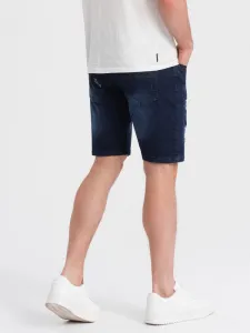 Originálne pánske kraťasy rifľové modré