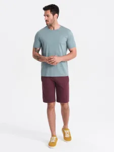 Základné kraťasy pre pánov bordové