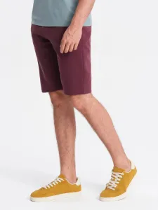 Základné kraťasy pre pánov bordové