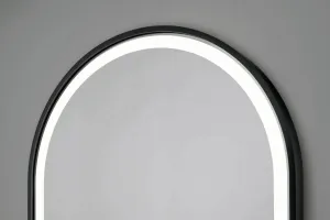 HOPA - Zrkadlo s LED osvetlením ERFURT BLACK - Rozmer A - 50 cm, Rozmer C - 100 cm OLNZERF5010B