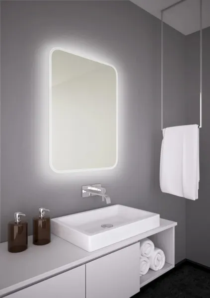 HOPA - Zrkadlo s LED osvetlením ALFELD - Rozmer A - 60 cm, Rozmer C - 60 cm OLNZALF6060