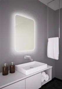HOPA - Zrkadlo s LED osvetlením ALFELD - Rozmer A - 60 cm, Rozmer C - 60 cm OLNZALF6060