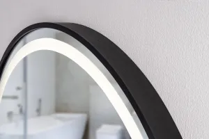 HOPA - Zrkadlo s LED osvetlením TANNA BLACK OLNZTAN70B