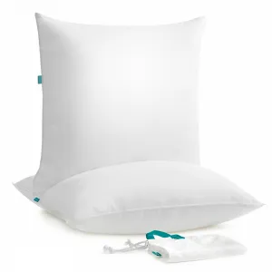 SONGMICS Vankúš biely 80x80 cm 1500g 2 ks