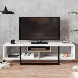 TV stolík Asal (150) - White, Ud, Black
