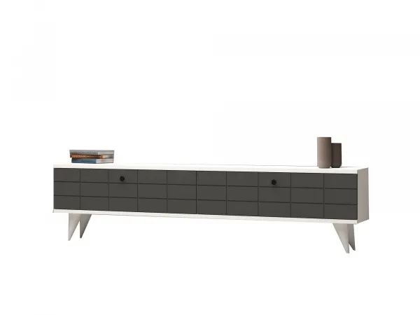 TV stolík Alberi - Anthracite, White