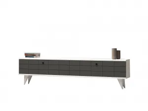 TV stolík Alberi - Anthracite, White