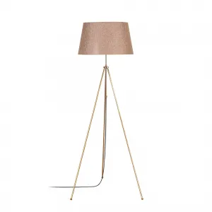 ASIR Stojacia lampa TRIPOD vintage svetlohnedá