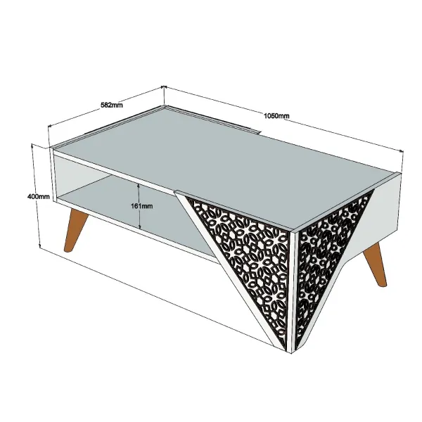 Konferenčný stolík Beril - Walnut