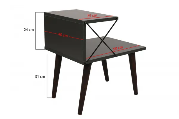 Nočný stolík Cross Anthracite