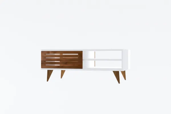 Konferenčný stolík Grande - Walnut, White