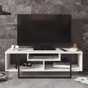 ASIR TV stolík ASAL 120 bielo-čierny