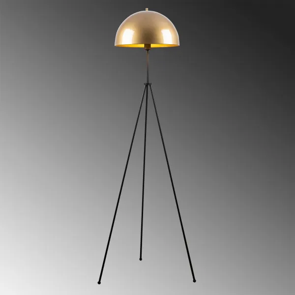 ASIR Stojacia lampa CAN zlatá čierna