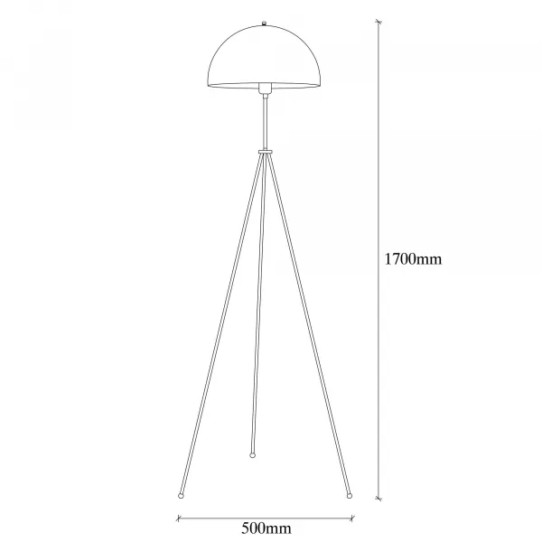 ASIR Stojacia lampa CAN zlatá čierna