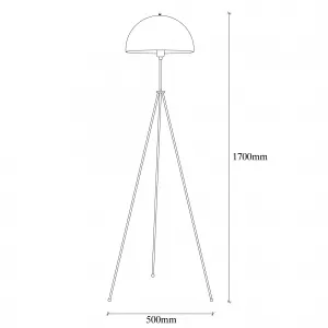 ASIR Stojacia lampa CAN zlatá čierna